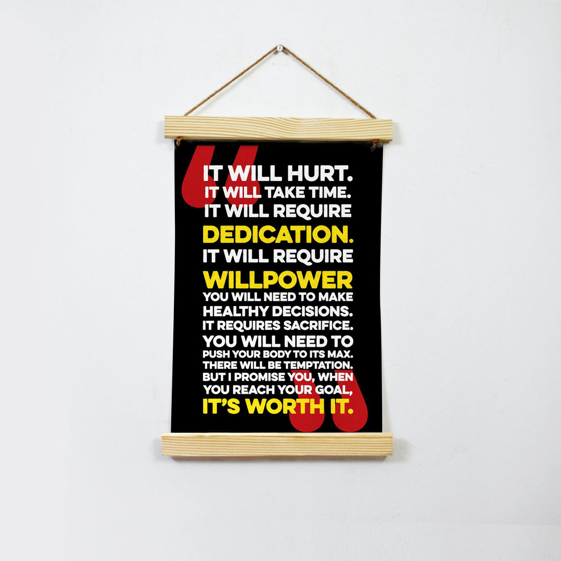 It will hurt Poster Canvas Hanging Canvas Premium Wall Art Canvas by MeriDeewar