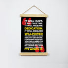 It will hurt Poster Canvas Hanging Canvas Premium Wall Art Canvas by MeriDeewar