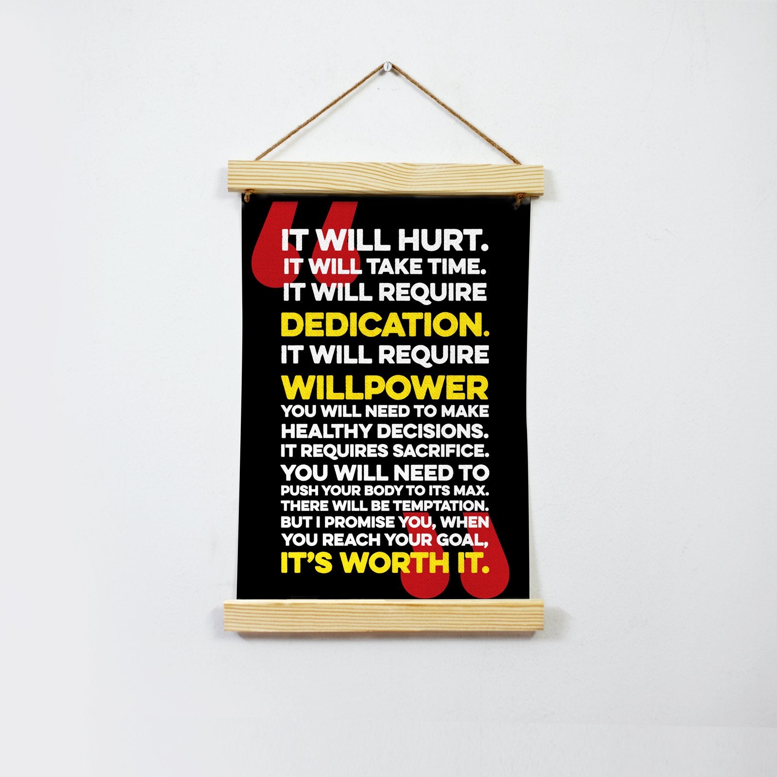 It will hurt Poster Canvas Hanging Canvas Premium Wall Art Canvas by MeriDeewar