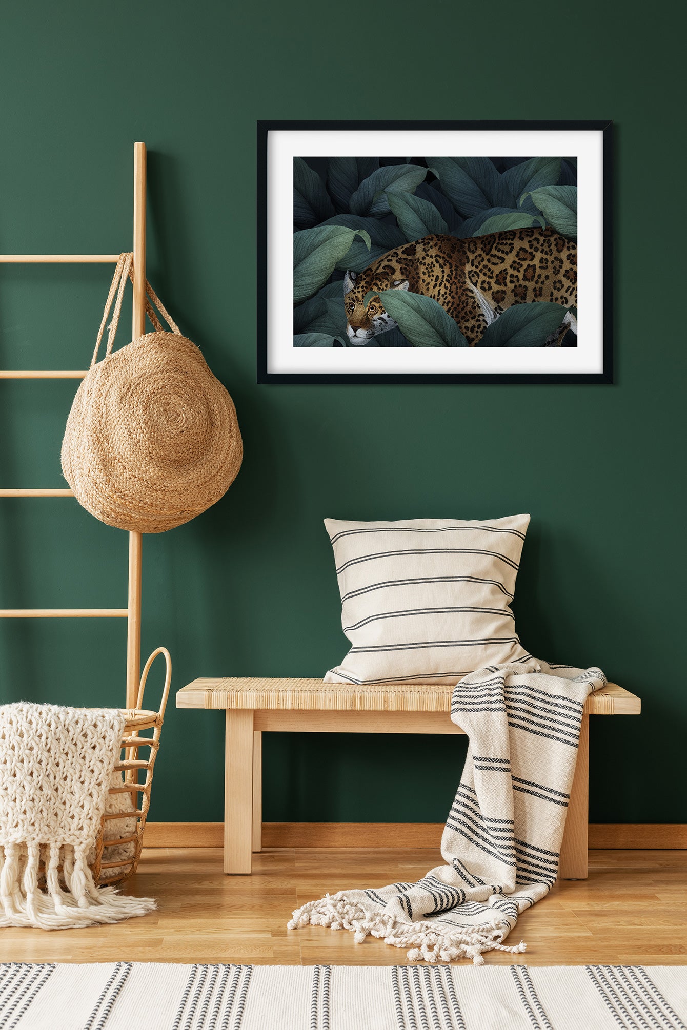 Jaguar painting 3 : 2 Horizontal Premium Wall Art Canvas by MeriDeewar
