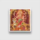 Janki Durga Maa Painting 1 : 1 Square Premium Wall Art Canvas by MeriDeewar