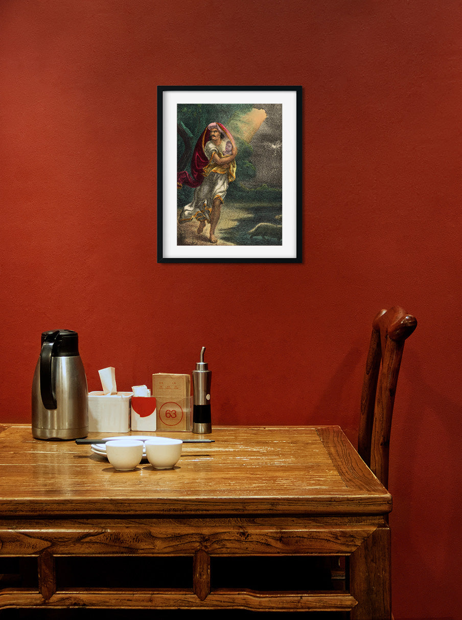 Janmastami celebrating the birth of Krishna Painting 3 : 4 Vertical Premium Wall Art Canvas by MeriDeewar