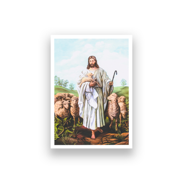 Jesus Christ Oil Wall Painting 2 : 3 Vertical Premium Wall Art Canvas by MeriDeewar