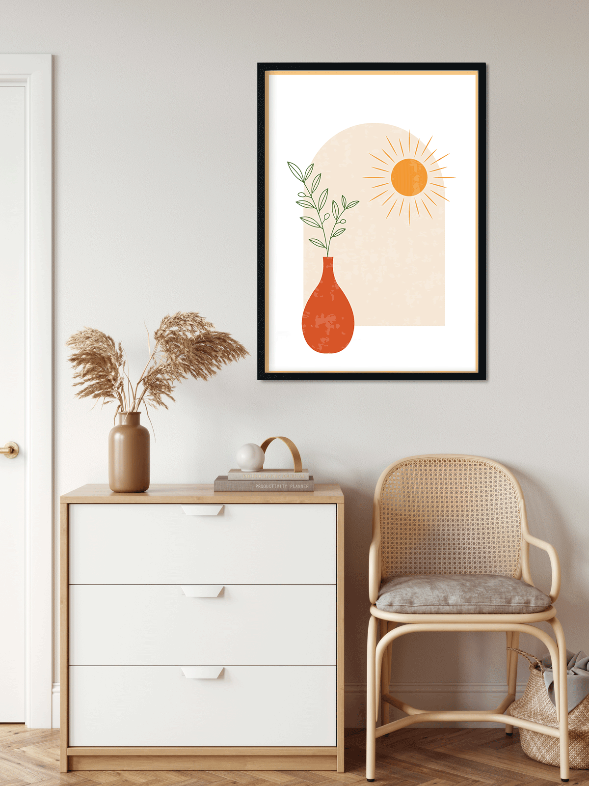 Jewel Painting 4 X 5.5 Vertical Premium Wall Art Canvas by MeriDeewar