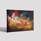 Journey in the galaxy Painting - Meri Deewar 3 : 2 Horizontal Premium Wall Art Canvas by MeriDeewar