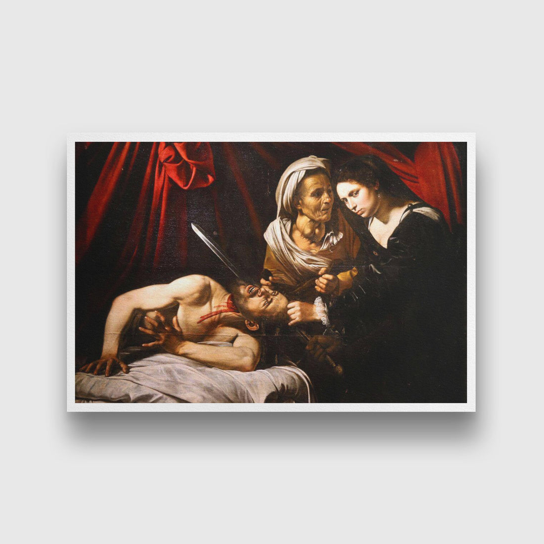 Judith beheading holofernes Painting - Meri Deewar 3 : 2 Horizontal Premium Wall Art Canvas by MeriDeewar
