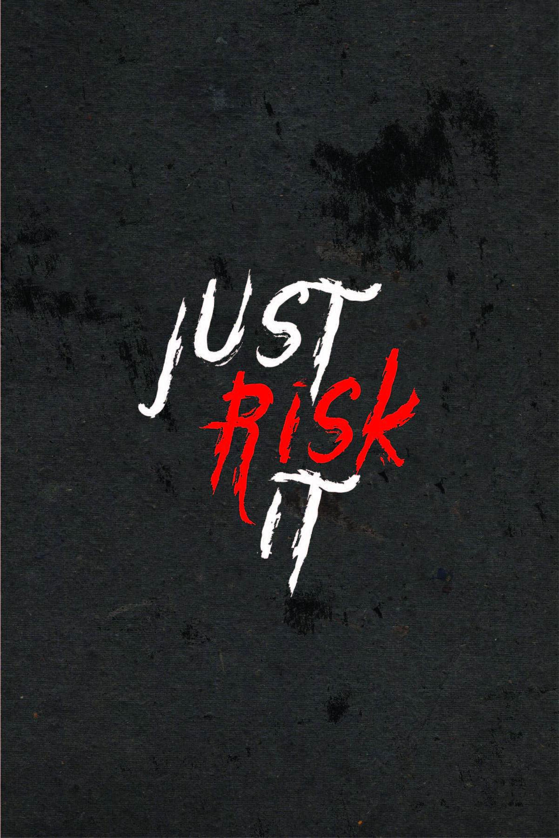 Just Risk It _ poster Poster A3 / Poster Premium Wall Art Canvas by MeriDeewar