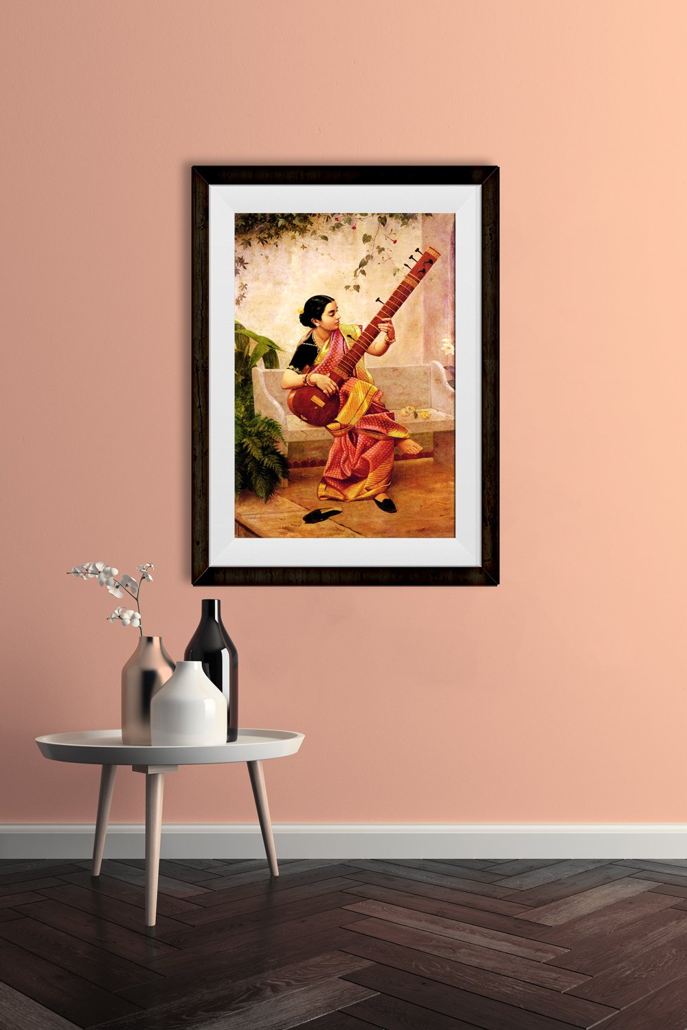 Kadambari by raja ravi varma Painting - Meri Deewar 4 X 5.5 Vertical Premium Wall Art Canvas by MeriDeewar