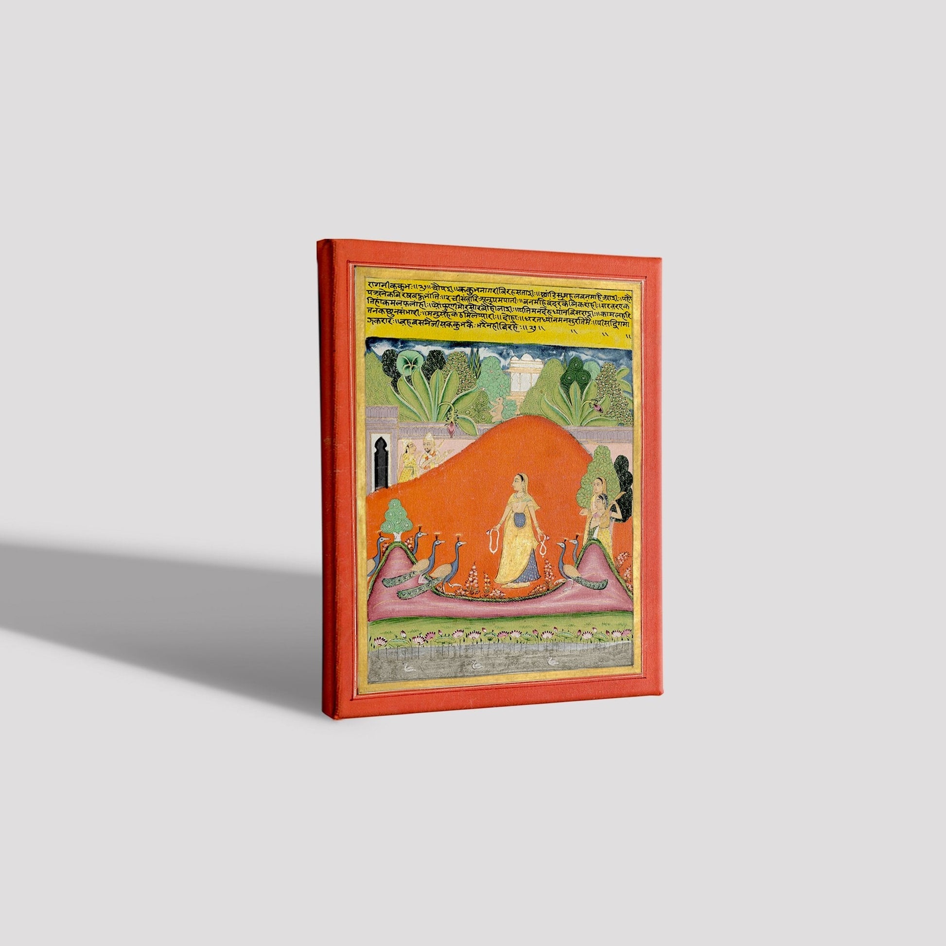 Kakubha Ragini, C. 1750. India, Rajasthan Painting - Meri Deewar 4 X 5.5 Vertical Premium Wall Art Canvas by MeriDeewar