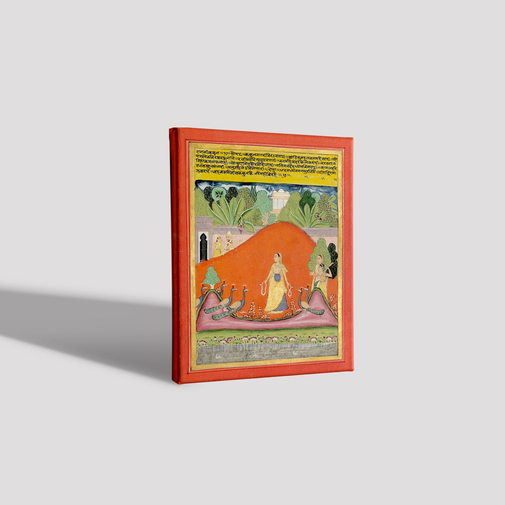 Kakubha Ragini, C. 1750. India, Rajasthan Painting - Meri Deewar 4 X 5.5 Vertical Premium Wall Art Canvas by MeriDeewar