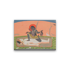 Kali on Shiva from a Tantric Devi Painting 3 : 2 Horizontal Premium Wall Art Canvas by MeriDeewar