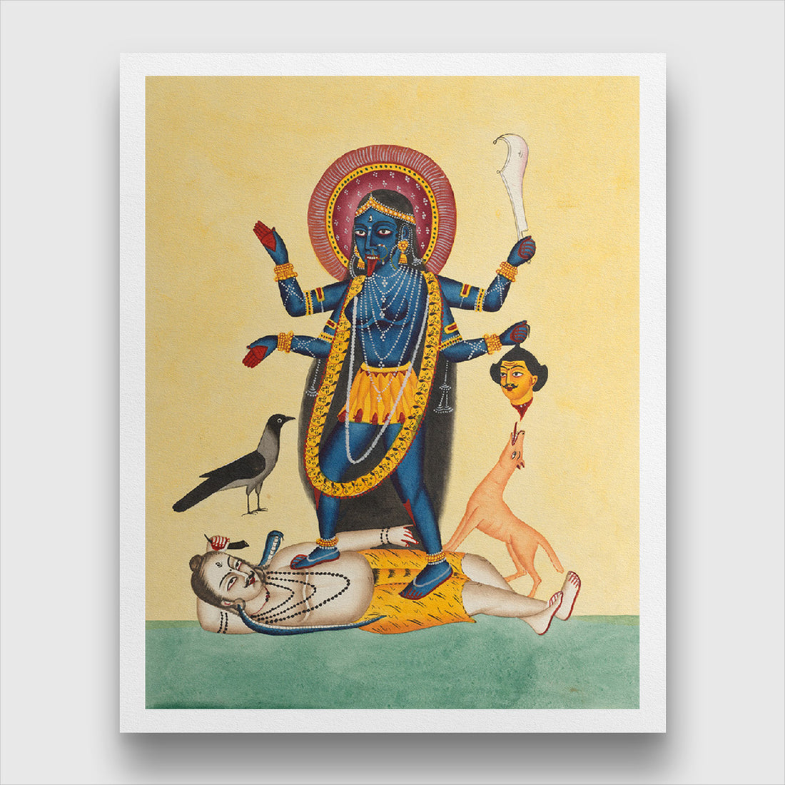 Kali Painting 4 :5 Vertical Premium Wall Art Canvas by MeriDeewar