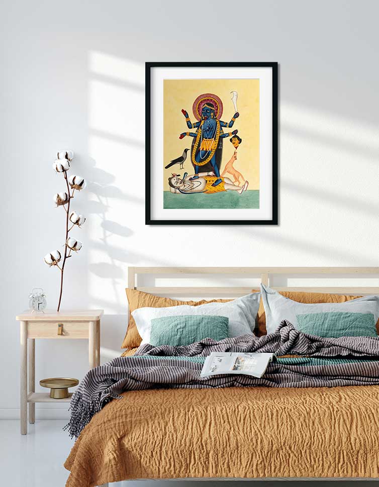 Kali Painting 4 :5 Vertical Premium Wall Art Canvas by MeriDeewar