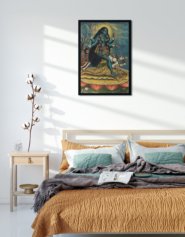 kali Painting 4 :5 Vertical Premium Wall Art Canvas by MeriDeewar