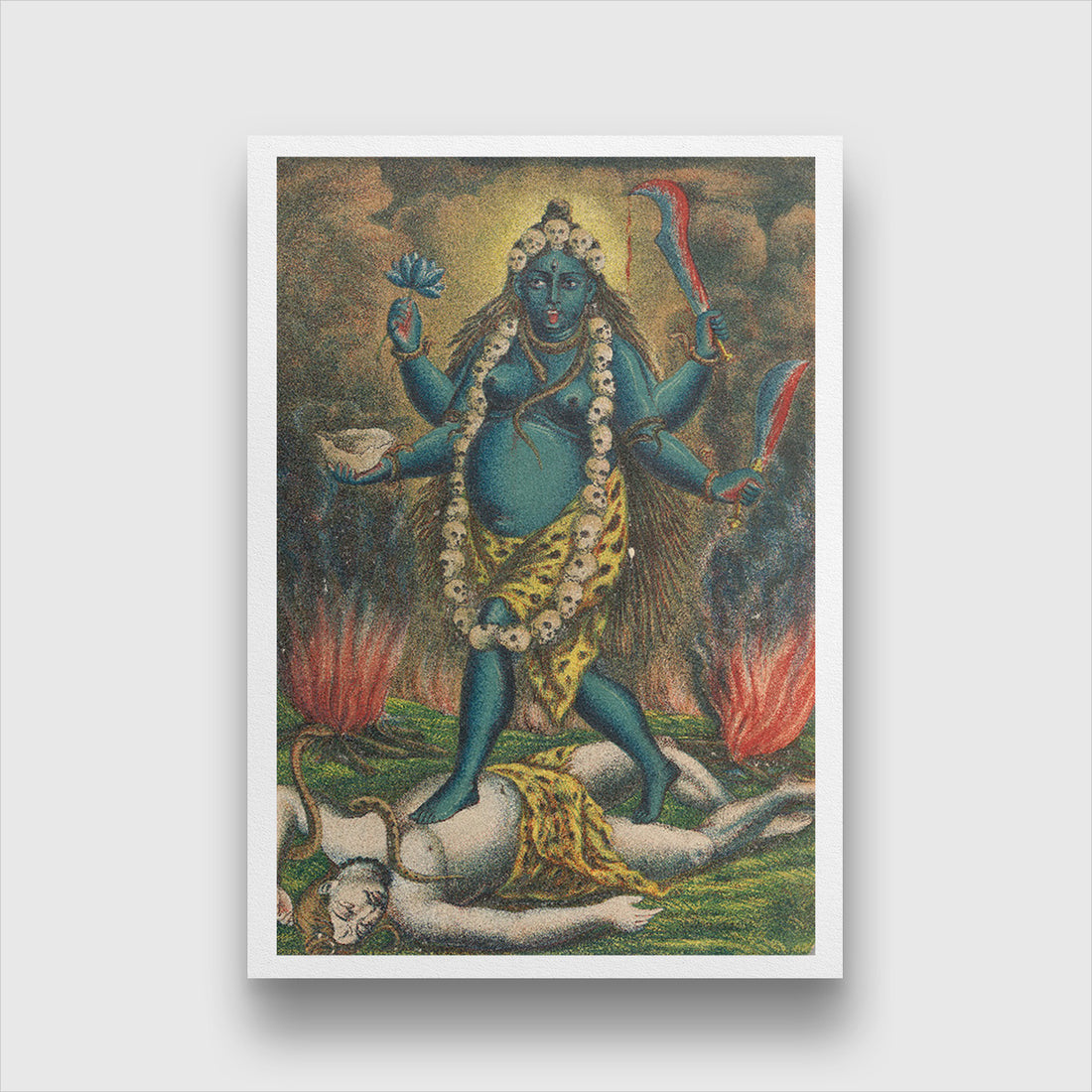 Kali tara Painting 2 : 3 Vertical Premium Wall Art Canvas by MeriDeewar
