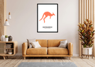 Kangaroo Painting 3 : 4.2 Vertical Premium Wall Art Canvas by MeriDeewar