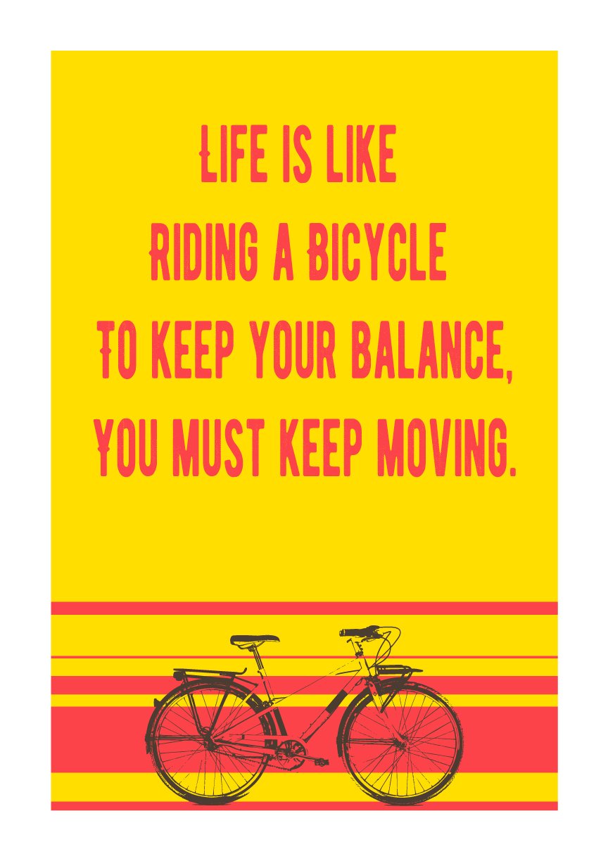 Keep Moving Poster Poster A3 / Poster Premium Wall Art Canvas by MeriDeewar