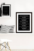 Keep your thoughts positive _ poster Poster A3 / Poster Premium Wall Art Canvas by MeriDeewar