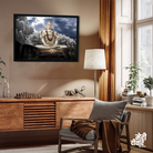 kempfort Shiva landscape Wall Painting 3 : 2 Horizontal Premium Wall Art Canvas by MeriDeewar