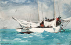 Key West Hauling Anchor painting - Meri Deewar 3 : 2 Horizontal Premium Wall Art Canvas by MeriDeewar
