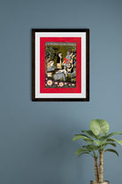 Krishna and the Gopas (Cowherders) Painting - Meri Deewar 3 : 4 Vertical Premium Wall Art Canvas by MeriDeewar