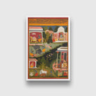 Krishna As The Destroyer Of Demons Painting - Meri Deewar 2 : 3 Vertical Premium Wall Art Canvas by MeriDeewar