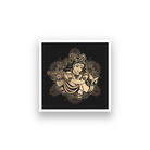Krishna Colourful Painting 1 : 1 Square Premium Wall Art Canvas by MeriDeewar