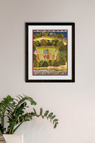 Krishna Fluting for the Gopis Painting - Meri Deewar 3 : 4.2 Vertical Premium Wall Art Canvas by MeriDeewar