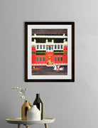 Krishna Receives A Flower Garland Painting - Meri Deewar 3 : 4 Vertical Premium Wall Art Canvas by MeriDeewar