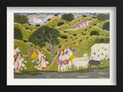 Krishna returns With The Cowherds To Braj Painting - Meri Deewar 3 : 2 Horizontal Premium Wall Art Canvas by MeriDeewar