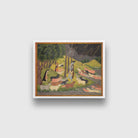 Krishna Summoning The Cows Painting - Meri Deewar 4 : 3 Horizontal Premium Wall Art Canvas by MeriDeewar