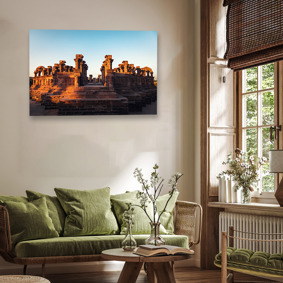 Kutch Gujarat Landscape Framed Wall Painting 3 : 2 Horizontal Premium Wall Art Canvas by MeriDeewar