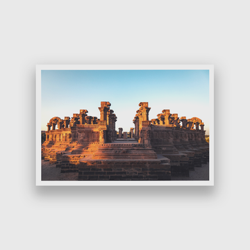 Kutch Gujarat Landscape Framed Wall Painting 3 : 2 Horizontal Premium Wall Art Canvas by MeriDeewar