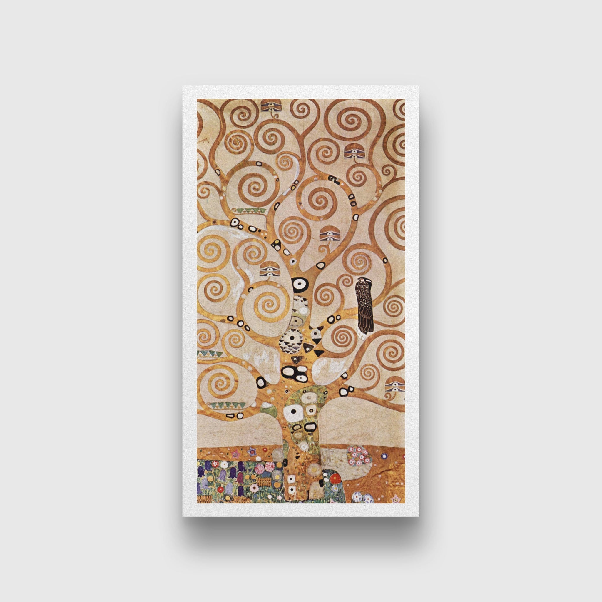 L_Arbre de Vie painting 1 : 2 Vertical Premium Wall Art Canvas by MeriDeewar