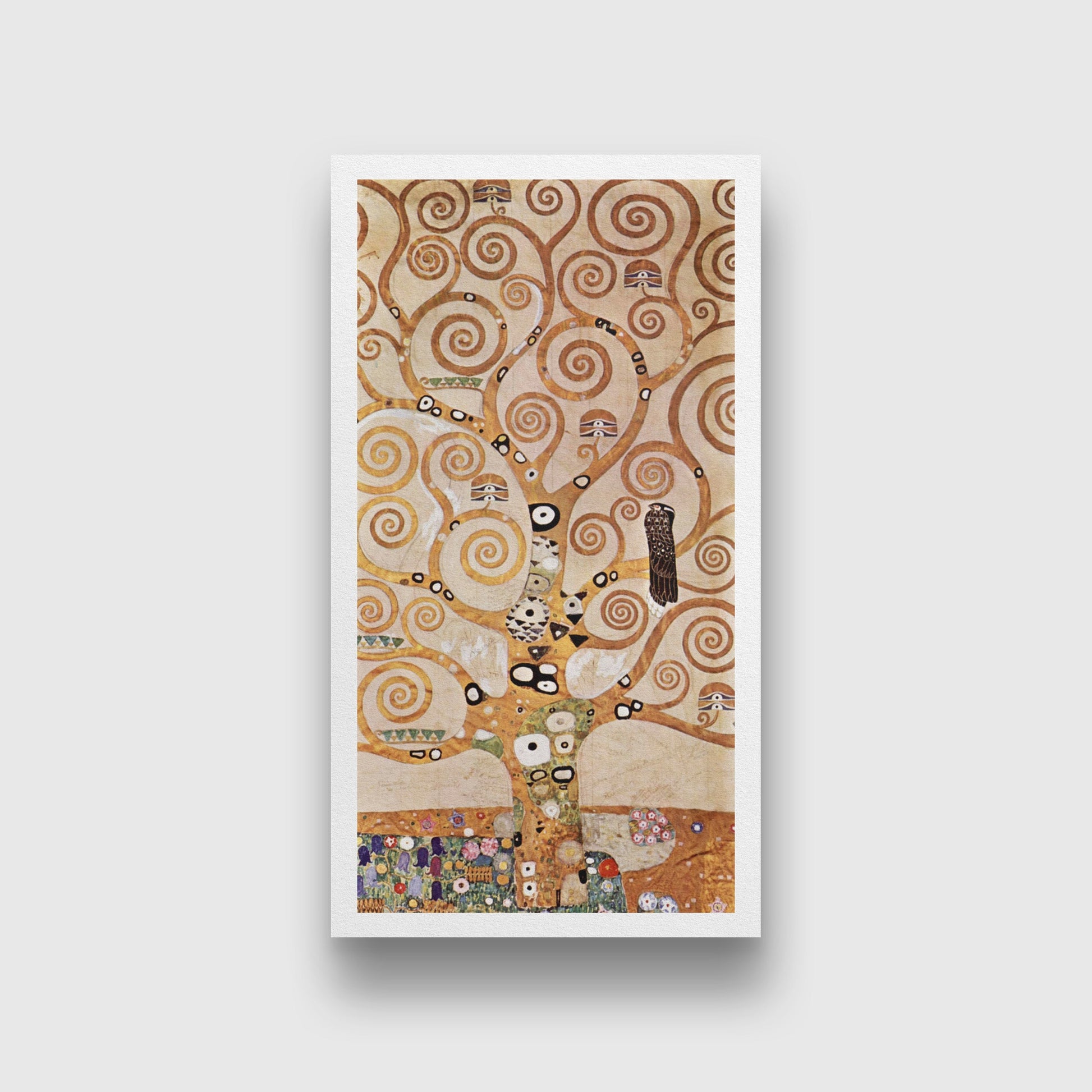 L_Arbre de Vie painting 1 : 2 Vertical Premium Wall Art Canvas by MeriDeewar