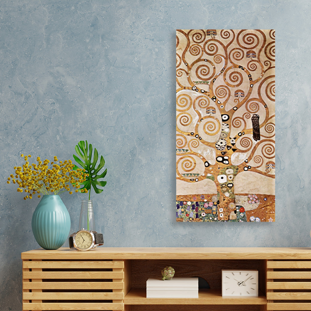 L_Arbre de Vie painting 1 : 2 Vertical Premium Wall Art Canvas by MeriDeewar