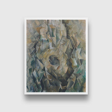 La Guitare Painting - Meri Deewar 4 :5 Vertical Premium Wall Art Canvas by MeriDeewar