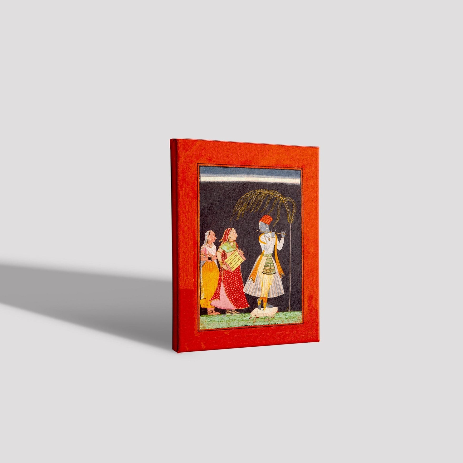Lahula Ragaputra, Son of Dipak Raga, Folio from a Ragamala (Garland of Melodies) Painting - Meri Deewar 3 : 4.2 Vertical Premium Wall Art Canvas by MeriDeewar