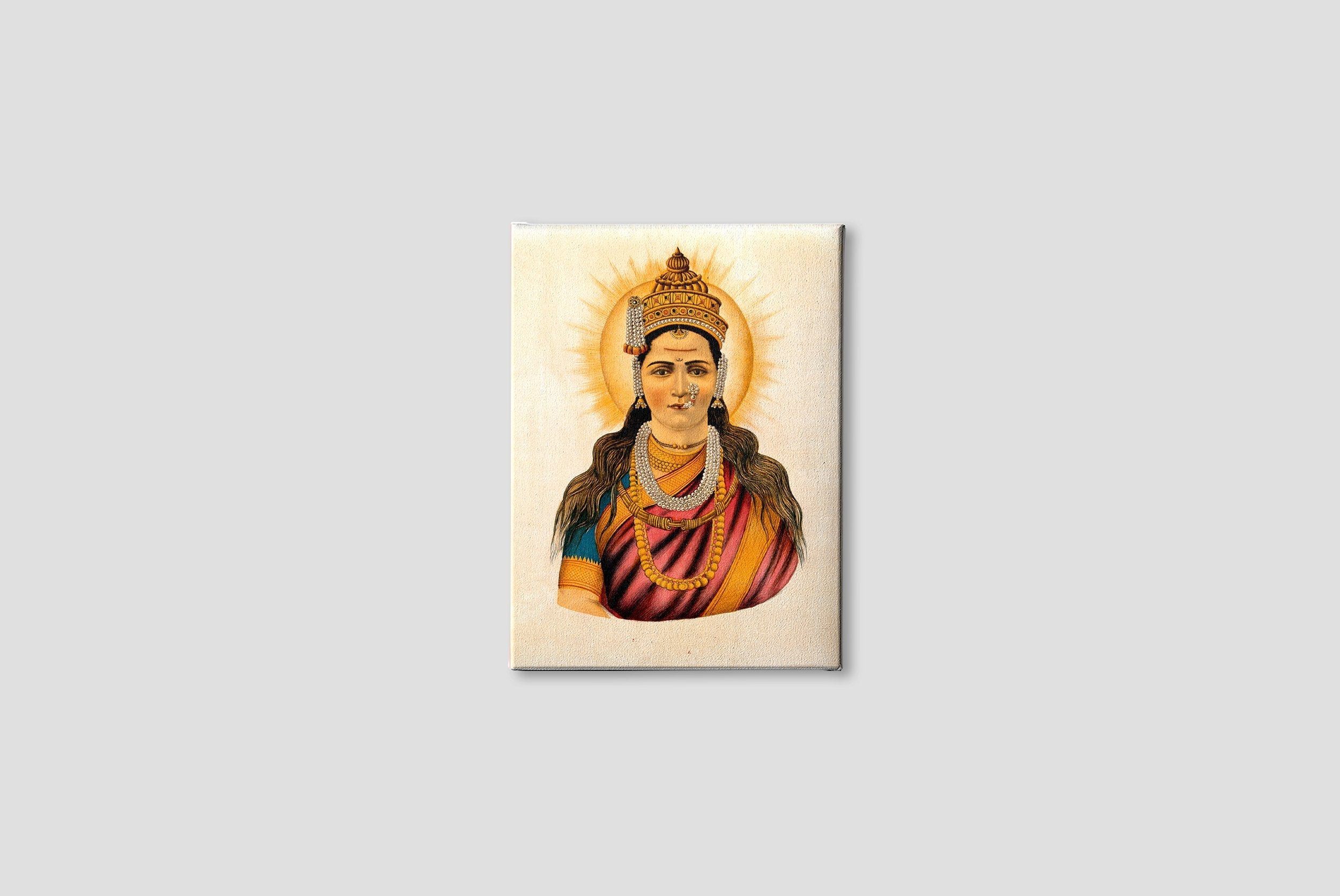 Lakshmi Painting - Meri Deewar 3 : 4 Vertical Premium Wall Art Canvas by MeriDeewar
