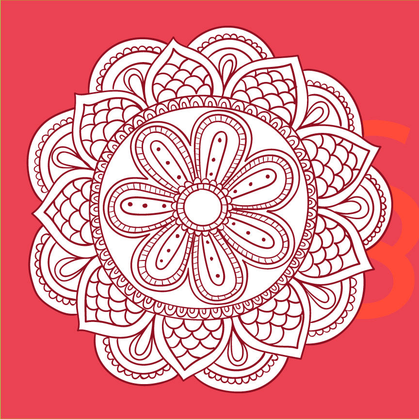 lam yoga chakra painting 1 : 1 Square Premium Wall Art Canvas by MeriDeewar