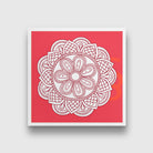 lam yoga chakra painting 1 : 1 Square Premium Wall Art Canvas by MeriDeewar