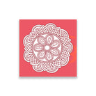 lam yoga chakra painting 1 : 1 Square Premium Wall Art Canvas by MeriDeewar
