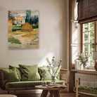 Landscape near Arles Painting 3 : 4 Vertical Premium Wall Art Canvas by MeriDeewar