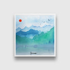 Landscape Painting Wall Art - Meri Deewar 1 : 1 Square Premium Wall Art Canvas by MeriDeewar