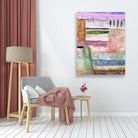 Landscape with Poplars painting - Meri Deewar 4 :5 Vertical Premium Wall Art Canvas by MeriDeewar