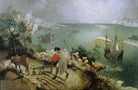 Landscape With The Fall Of Icarus Painting - Meri Deewar 3 : 2 Horizontal Premium Wall Art Canvas by MeriDeewar
