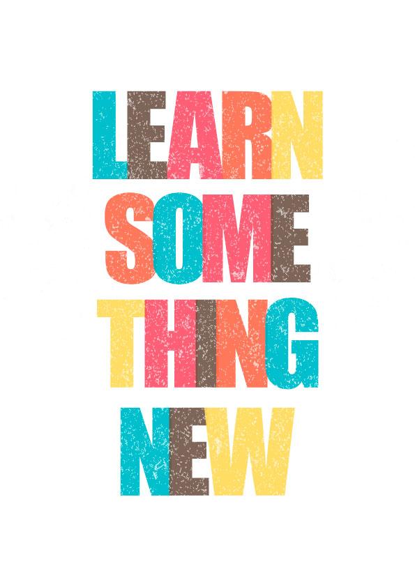 Learn Something Poster Poster A3 / Poster Premium Wall Art Canvas by MeriDeewar