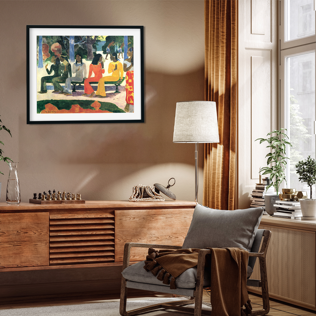 Legendarte Canvas Print Ta Matete Painting 4 : 3 Horizontal Premium Wall Art Canvas by MeriDeewar