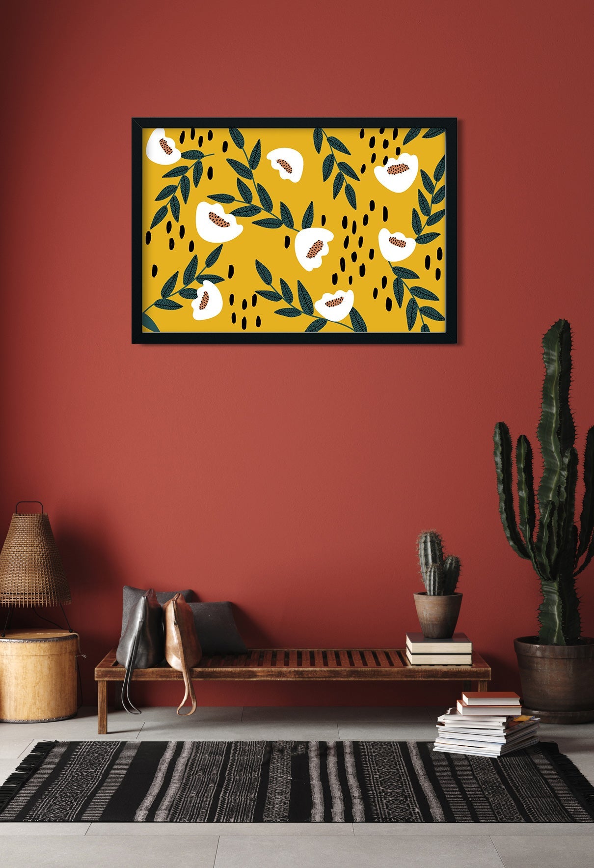 Lemon Seamless Painting 3 : 2 Horizontal Premium Wall Art Canvas by MeriDeewar