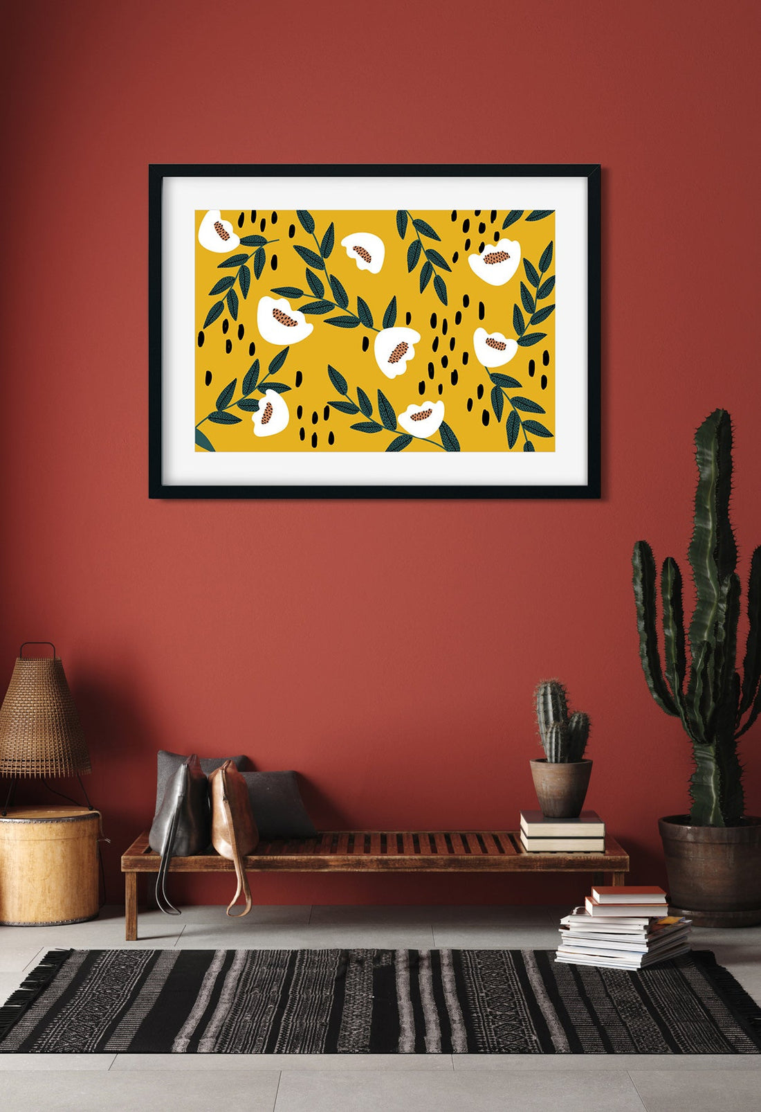Lemon Seamless Painting 3 : 2 Horizontal Premium Wall Art Canvas by MeriDeewar